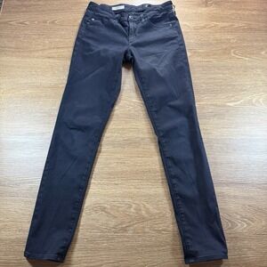 AG Adriano Goldschmied The Stilt Cigarette Jeans Women's 26R Black Stretch Flaws